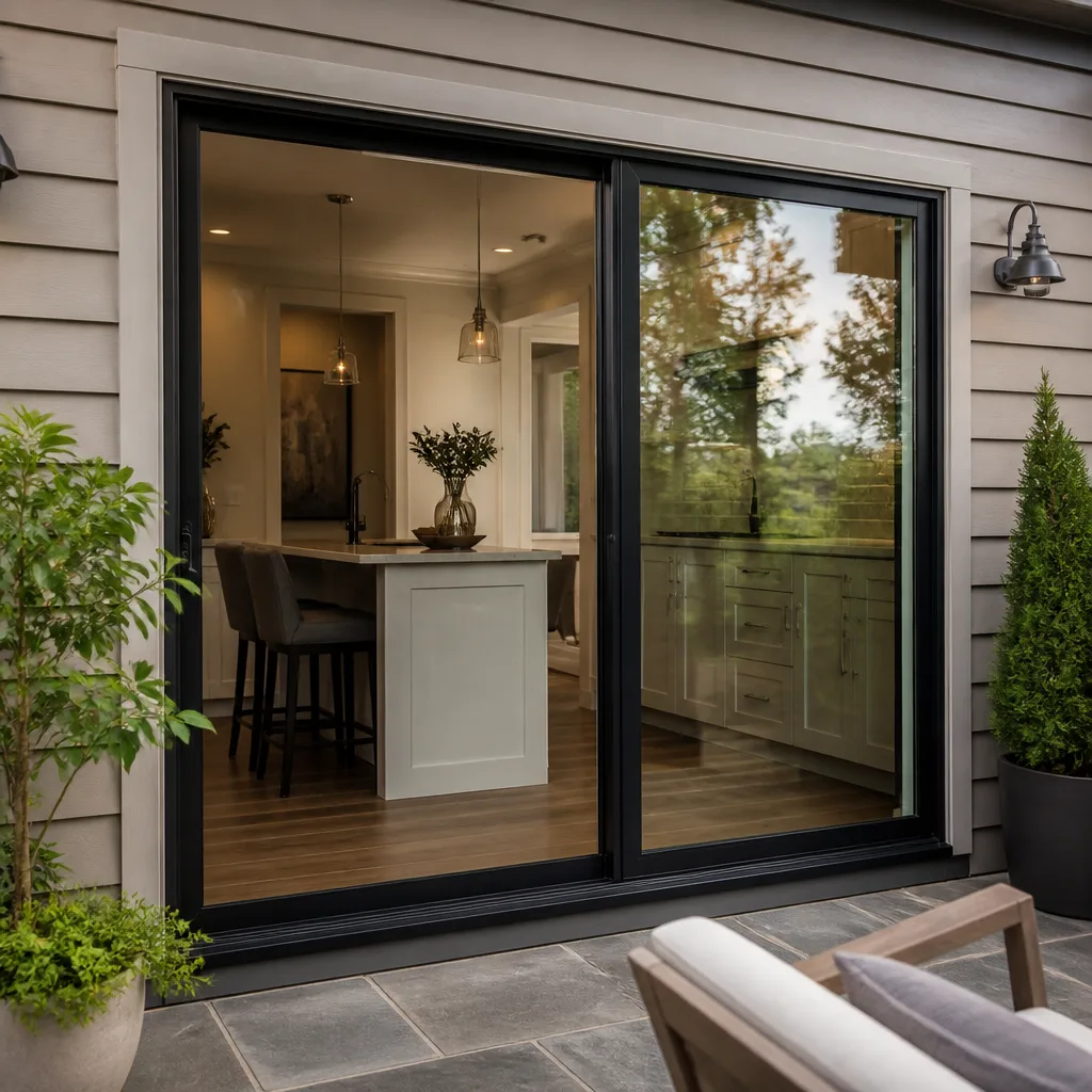 Sliding glass doors